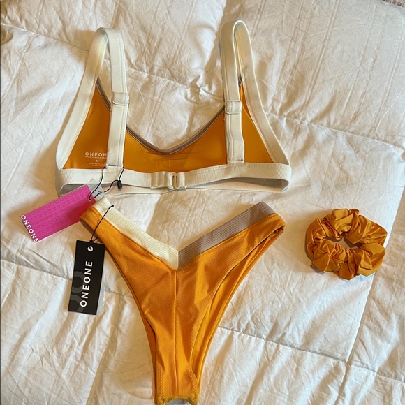 ONEONE Women's Orange Bikini Set - Picture 2 of 3